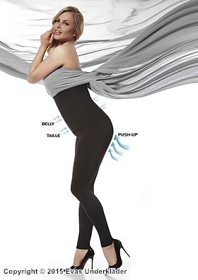 Formende Leggings, Korrektur von Taille und Bauch, sehr hohe Taille, Po-Push-Up